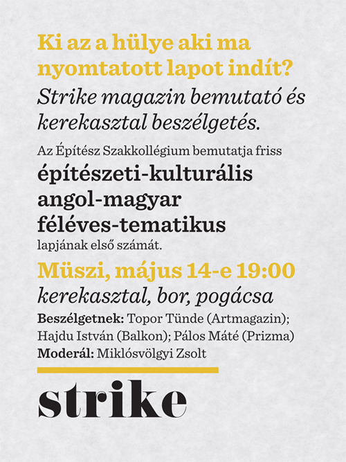 strike # 1 > lapbemutató