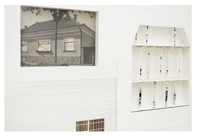 Tranker Kata: Napi rutin megóvás (részlet), 2014, papír, fa tinta, fotó-kollázs