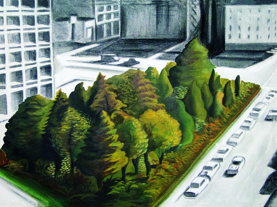 Alan Sonfist: Időtájkép a jövőben, 2000, kép forrása: Szépművészeti Múzeum