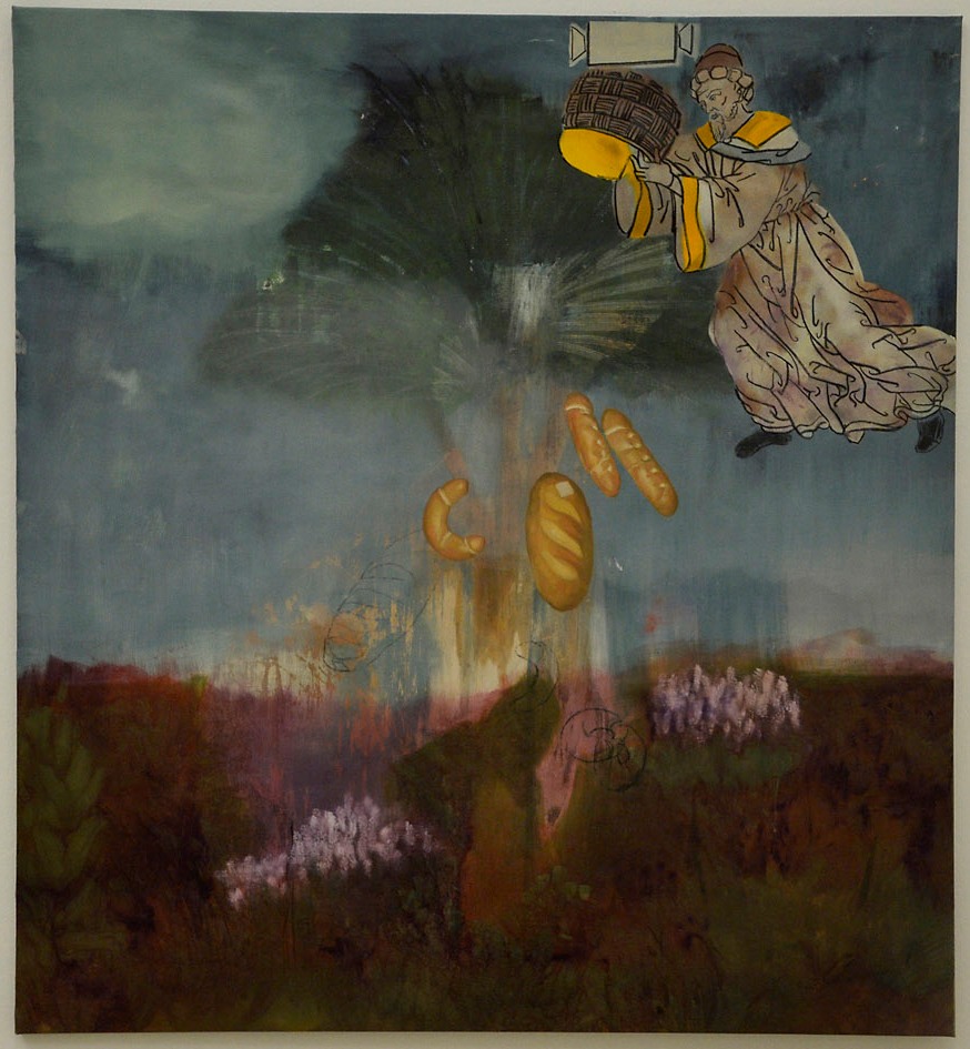 Kaliczka Patrícia: Az éhezők fája, 2014, olaj, vászon akril, szén, fotó: Kővágó Nagy Imre © Műcsarnok