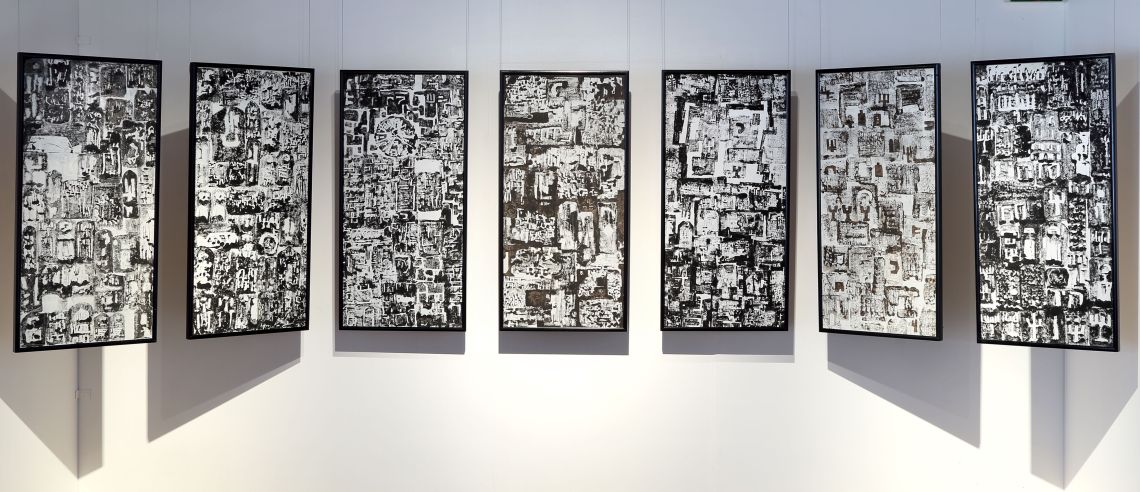 Ország Lili: Rekviem hét táblán, elpusztult emberek és városok emlékére, 1944–45, 1963, BTM Kiscelli Múzeum – Fővárosi Képtár