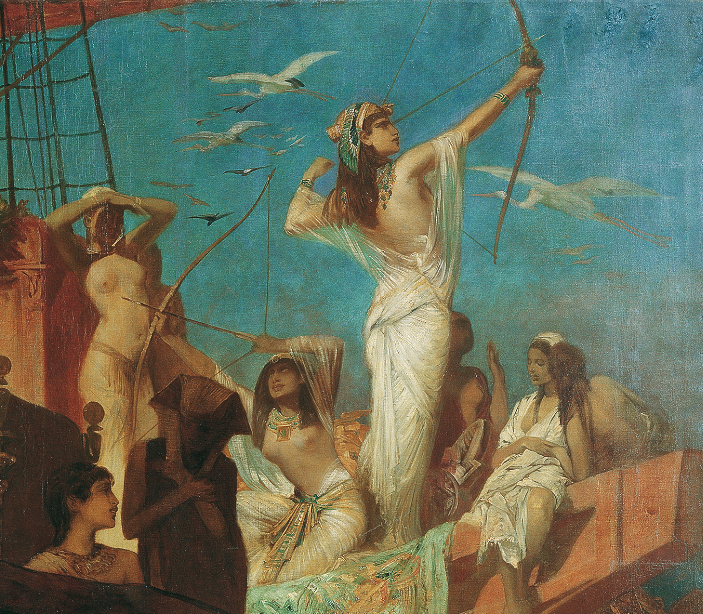 Hans Makart: Vadászat a Níluson [részlet]